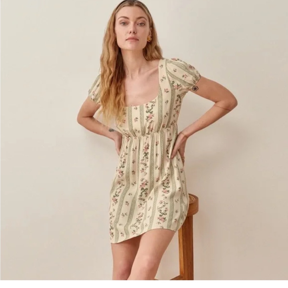 Reformation Printed Mini Dress